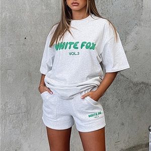 White Fox Offstage Lounge Shorts Glacier Grey